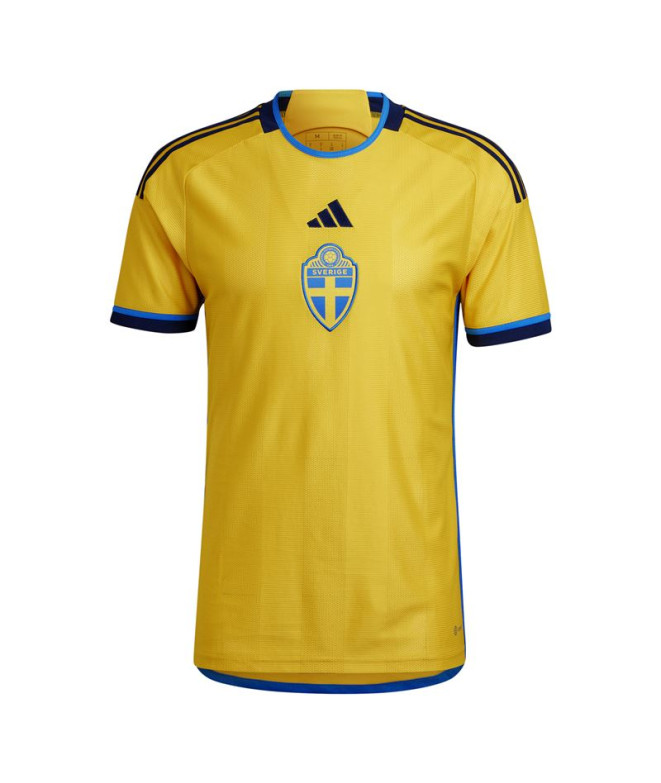 Camisola de futebol adidas Suécia 22 Camisola de futebol masculina amarela