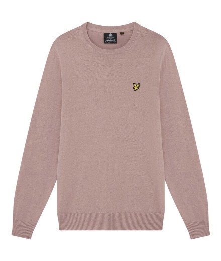 Sweatshirt Lyle & scott V1-Crew Lã de carneiro cinzenta...