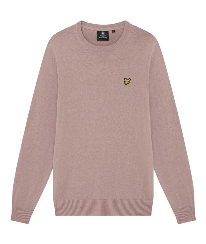 Sweat Lyle & scott V1-Crew Lambswool grey Hommes