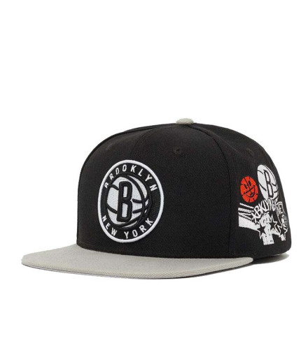 Casquette basket-ball de Mitchell & Ness Brooklyn Nets noir