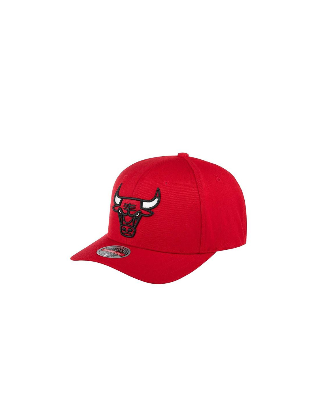 Gorra de baloncesto mitchell & ness chicago bulls rojo
