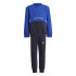 Conjunto adidas Crew azul Crianças