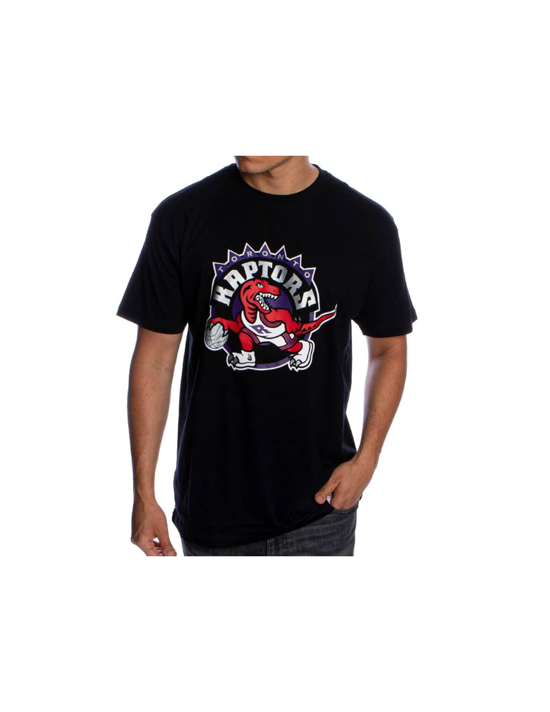 Camiseta mitchell & ness toronto raptors negro hombre