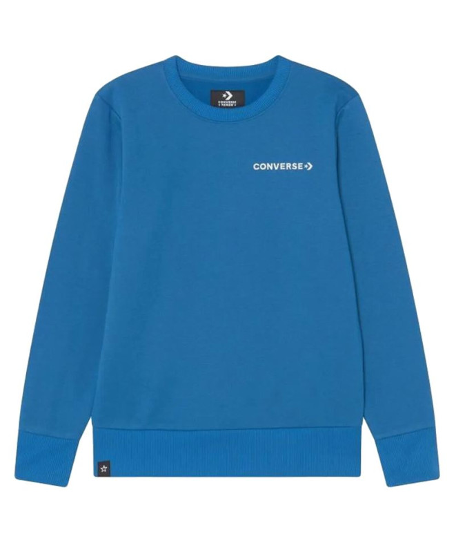 Sweat Converse WordMark Crew bleu Enfant