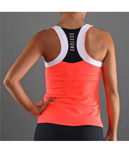 T-Shirt Padel Endless Race orange pour femmes 2