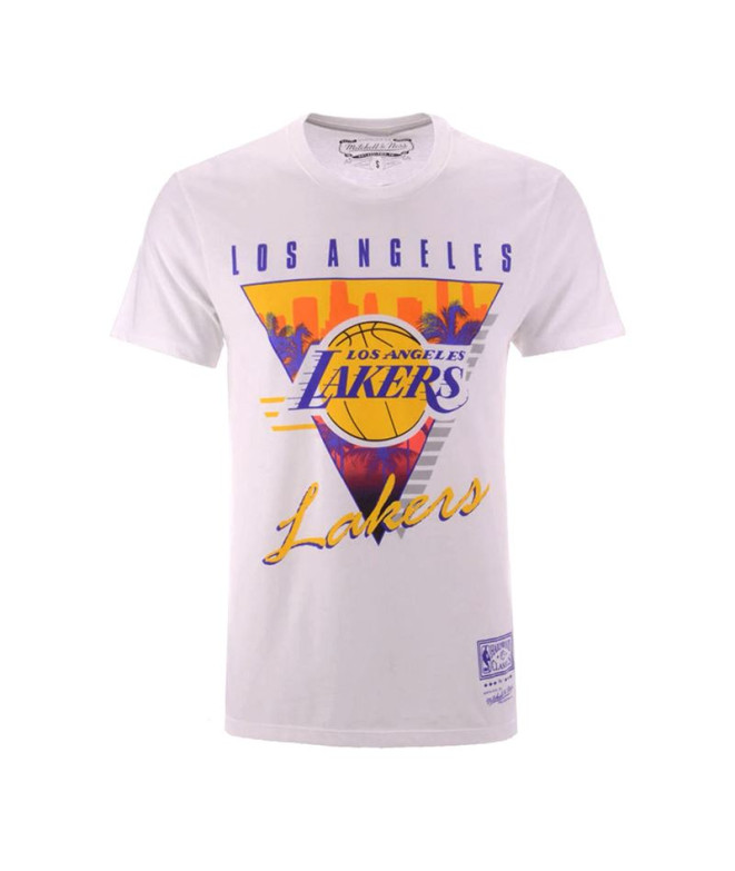 Camiseta Mitchell & Ness Los Angeles Lakers Hombre WH