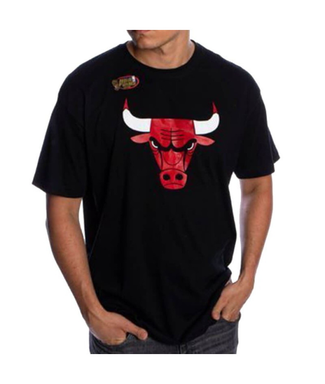 T-shirt de basquetebol para homem Mitchell & Ness Chicago Bulls