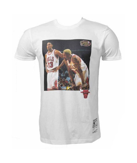 Camiseta Mitchell & Ness Chicago Bulls Hombre WH