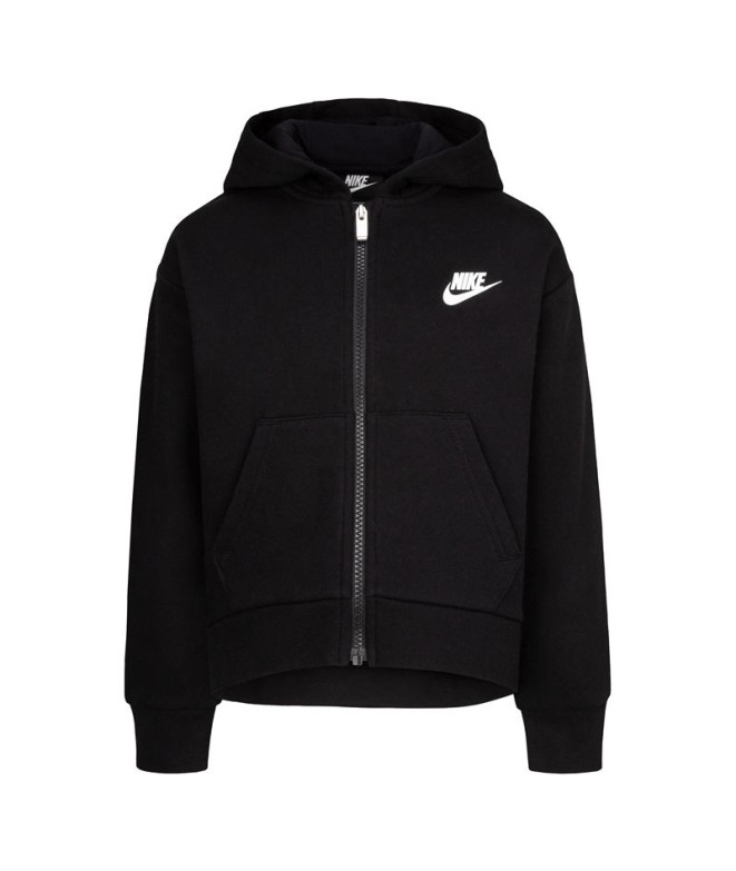 Casaco Nike Fecho de correr preto Menina