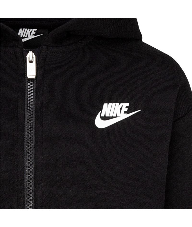 Casaco Nike Fecho de correr preto Menina