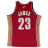 Camiseta Mitchell & Ness Lebron James Cleveland Cavaliers vermelho Homem