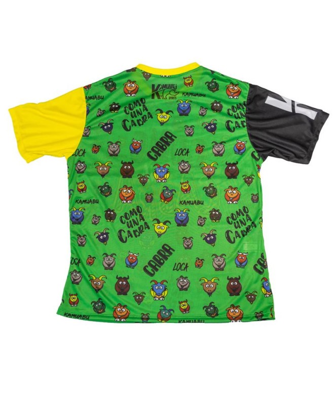 T-shirt de running Kamuabu Comounacabra verte