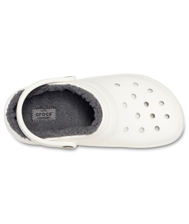 Tamancos Crocs Tamanco clássico com forro U Branco