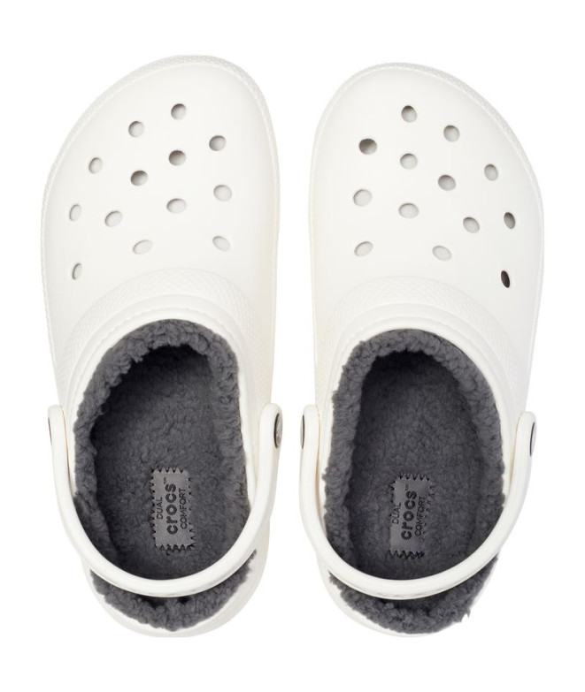 Tamancos Crocs Tamanco clássico com forro U Branco