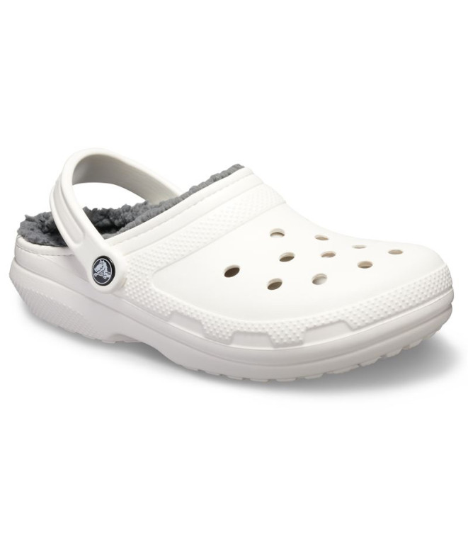 Tamancos Crocs Tamanco clássico com forro U Branco