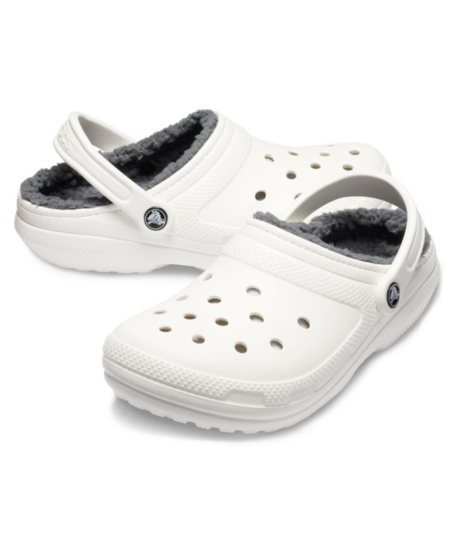 Tamancos Crocs Tamanco clássico com forro U Branco