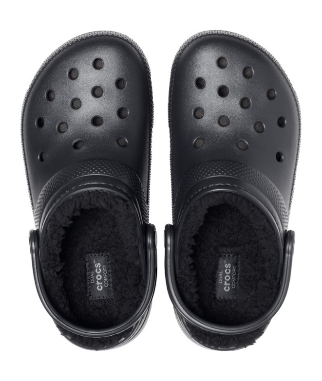 Tamancos Crocs Tamanco clássico com forro U Preto