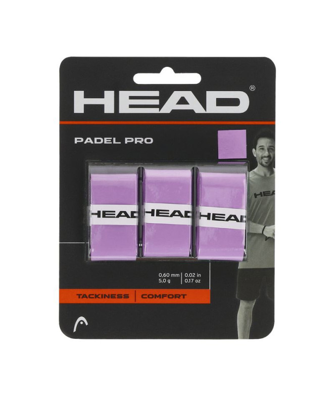 Pega de padel Head Pro X3 cor-de-rosa