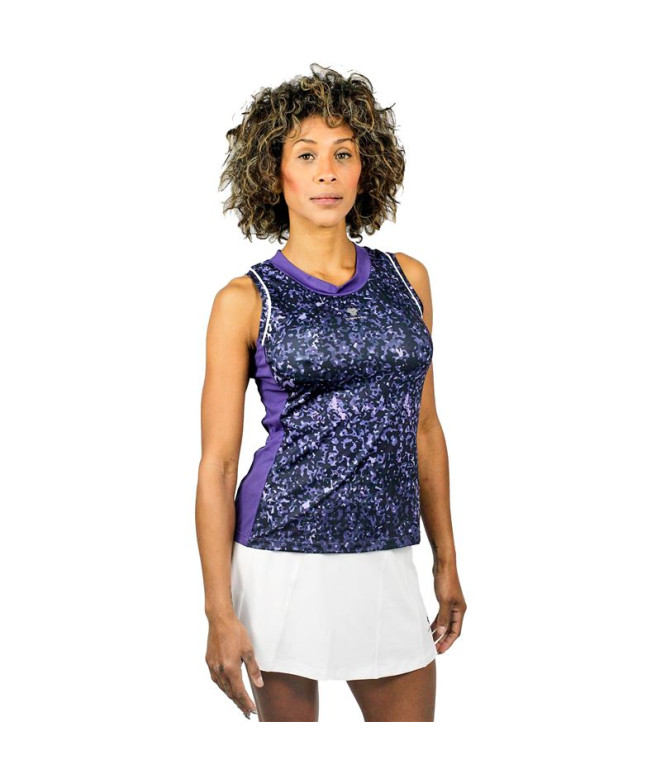 Camiseta de pádel Cartri Eshe azul Mujer