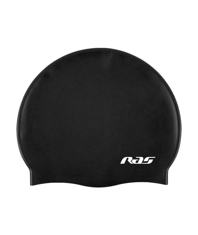 Boné Natação Ras Ras de Natação Silicone Standard Preto