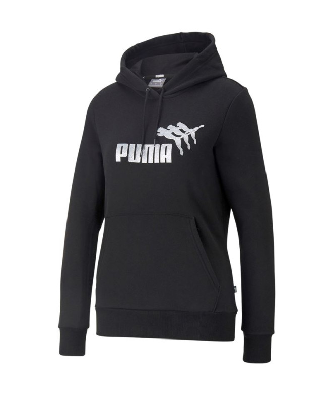 Camisola Puma Metallics Spark para mulher preta