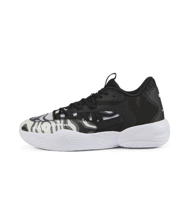 Sapatilhas de basquetebol Puma Court Rider 2.0 Lava black Homens