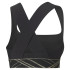 Sujetador deportivo de traning Puma Mid Impact Deco Glam negro Mujer