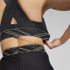 Sujetador deportivo de traning Puma Mid Impact Deco Glam negro Mujer