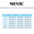 pesca submarina Fato de mergulho Seac Shark 5 mm preto Homem