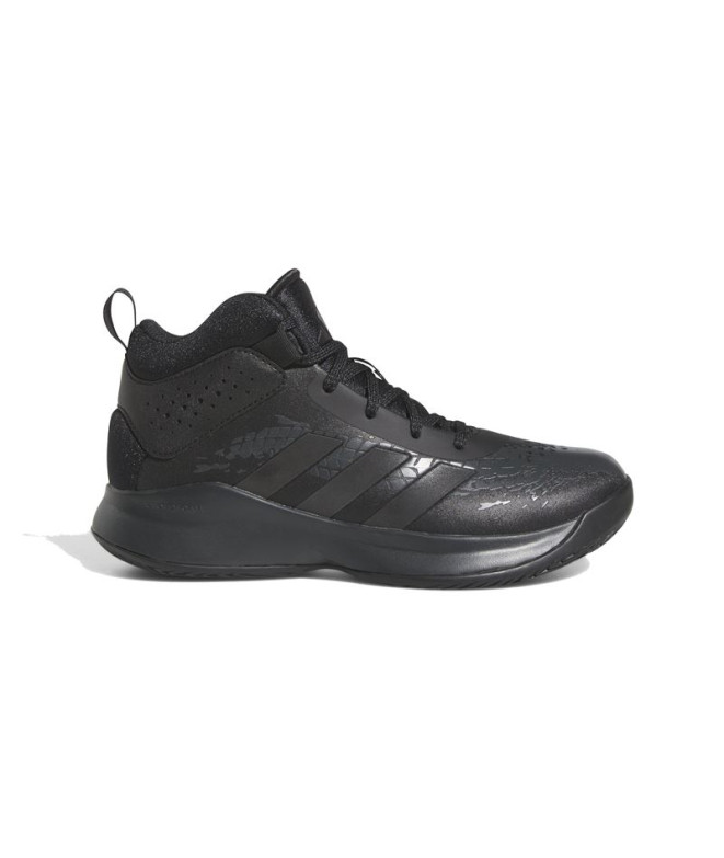 Sapatilhas de basquetebol Adidas Cross Em Up 5 para crianças Preto