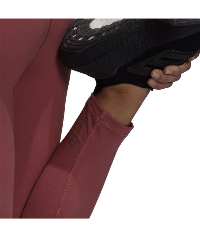 Leggings para ioga adidas Studio 7/8 Vermelho...