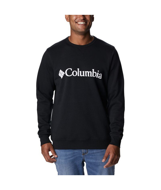 Columbia™ Logo Fleece Crew Mountain Sweatshirt Noir Hommes