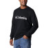 Columbia™ Logo Fleece Crew Mountain Sweatshirt Preto para homem