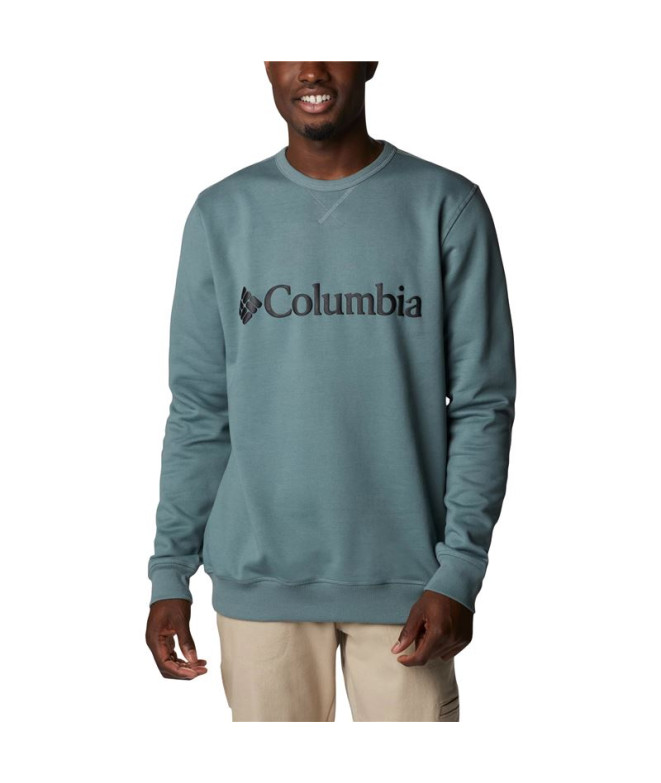 Columbia™ Logo Fleece Crew Mountain Sweatshirt Verde para homem