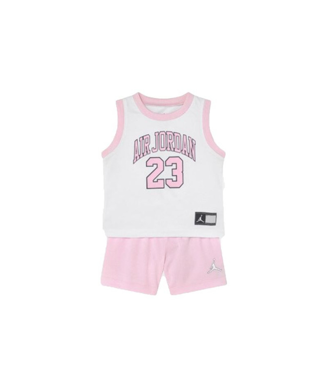 Conjunto de basquetebol Nike Air Jordan Cadet Girls Pink