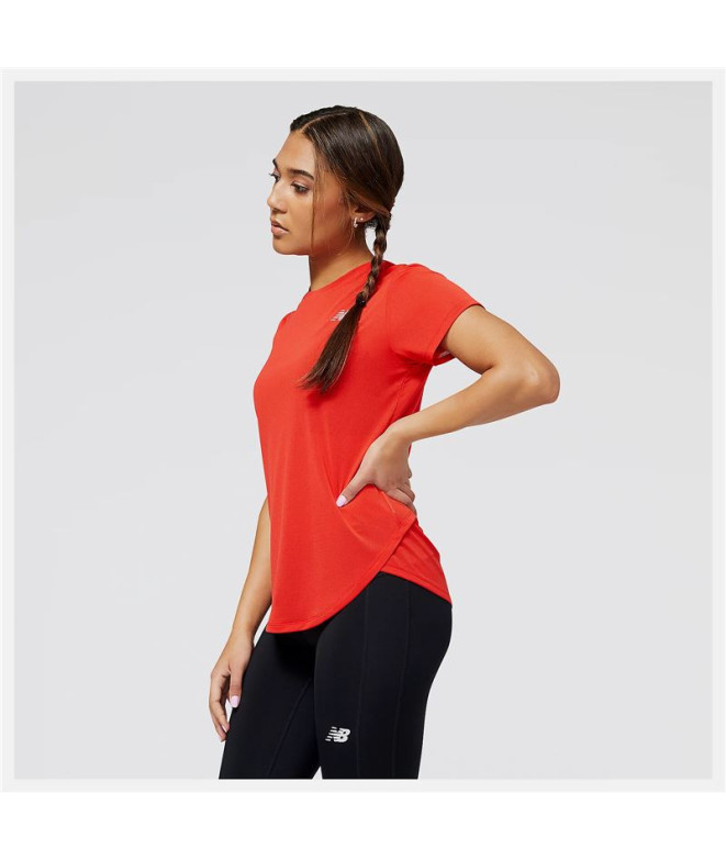 Camiseta de running New Balance Accelerate Rojo...