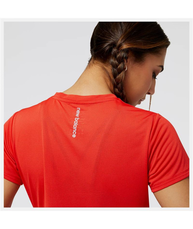 Camiseta de running New Balance Accelerate Rojo...