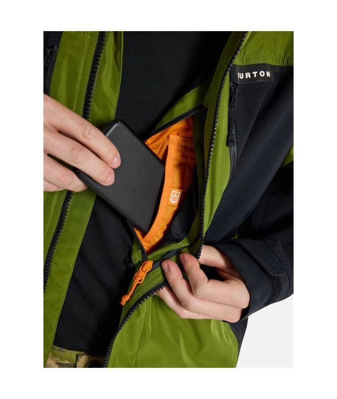 Casaco Montanha de Burton Frostner Green Homem