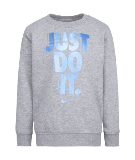 Sudadera de cuello redondo para niños talla pequeña Nike Just Do It Gifting  Crewneck.