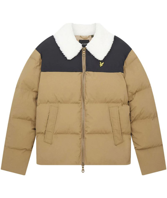 Casaco Lyle & Scott Borg Collar Jacket Castanho Homem