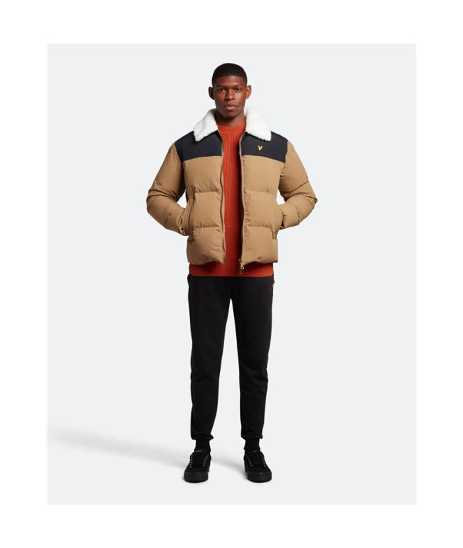 Chaqueta Lyle & Scott Borg Collar Marron Hombre