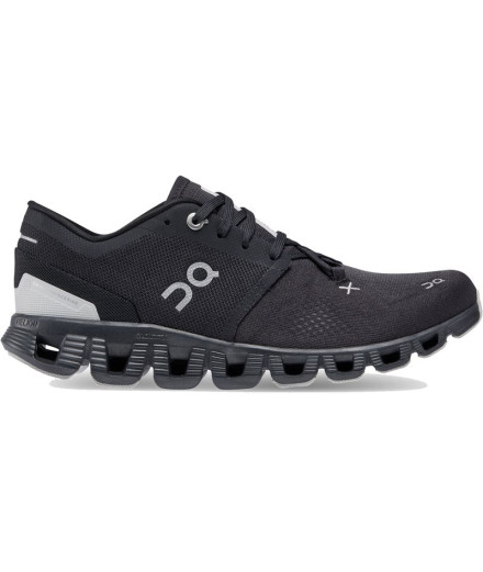 Chaussures de Running On running Cloud X 3 Homme Noir