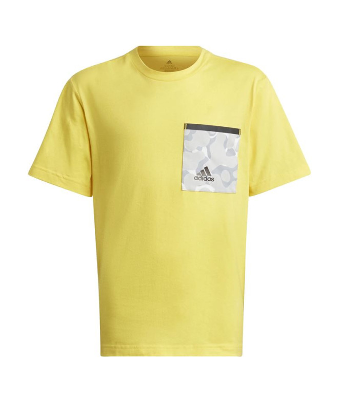 Camiseta adidas Future Pocket Amarillo Niño