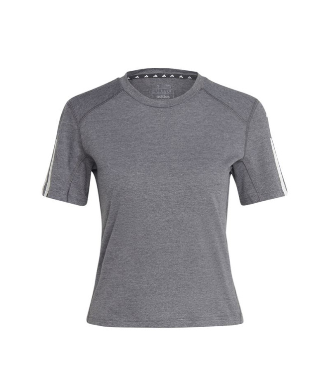 Camiseta de Traning adidas 3-Stripes Essentials Gris Mujer