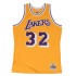 Camiseta Basquetebol de Mitchell & Ness La Lakers Magic Jhonson Amarelo Homem