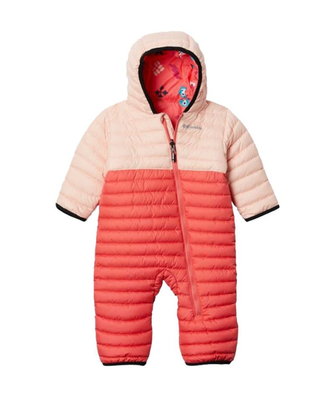 Columbia Powder Lite Reversible Mountain Overall Kids Red