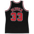 Camiseta Basquetebol de Mitchell & Ness Chicago Bull Scotie Pippen Preto Homem