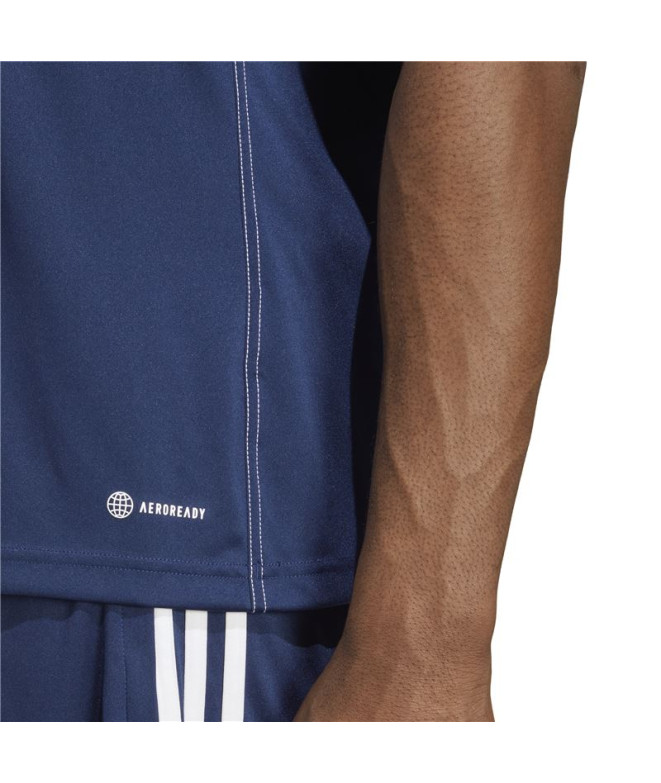 Camiseta Futebol adidas de Tiro23 Club Azul Homem