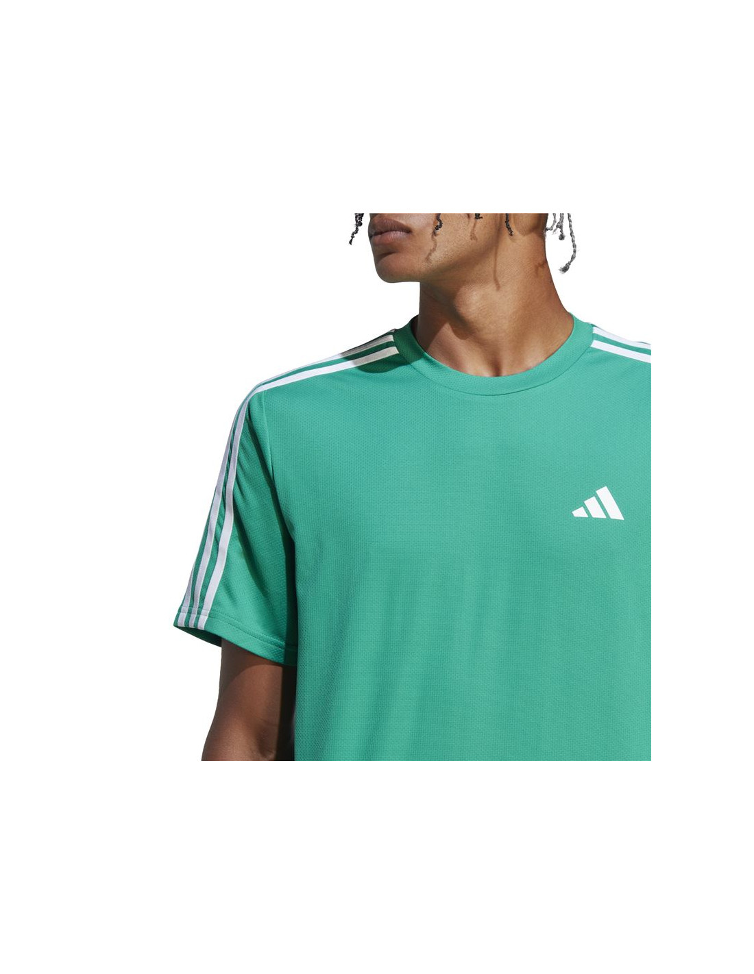 ᐈ Camiseta de Traning adidas Stripes 3 Verde Hombre –