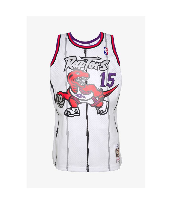 Mitchell & Ness Toronto Raptors Vince Carter T-Shirt de basquetebol para homem Branco
